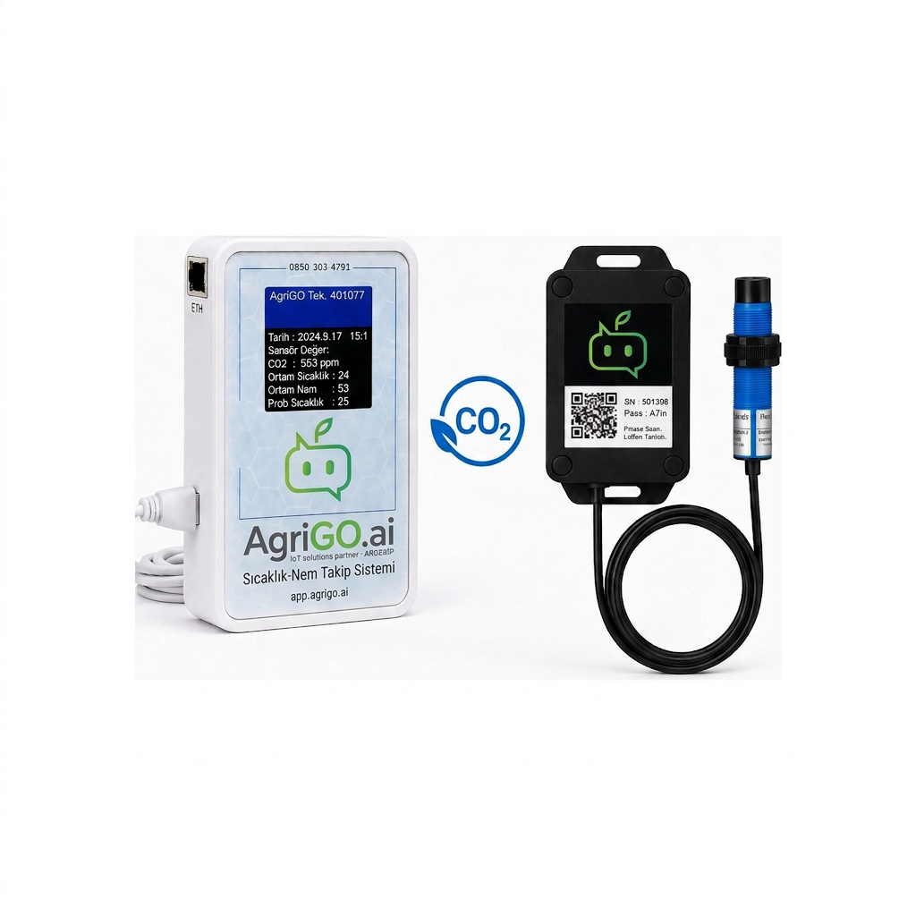 AgriGO Ethernet CO₂ Sensörü (Endüstriyel, NDIR)