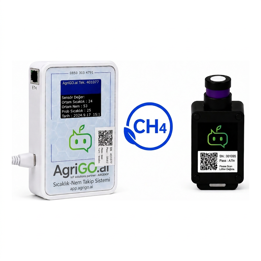 AgriGO Ethernet Metan (CH₄) Gaz Sensörü
