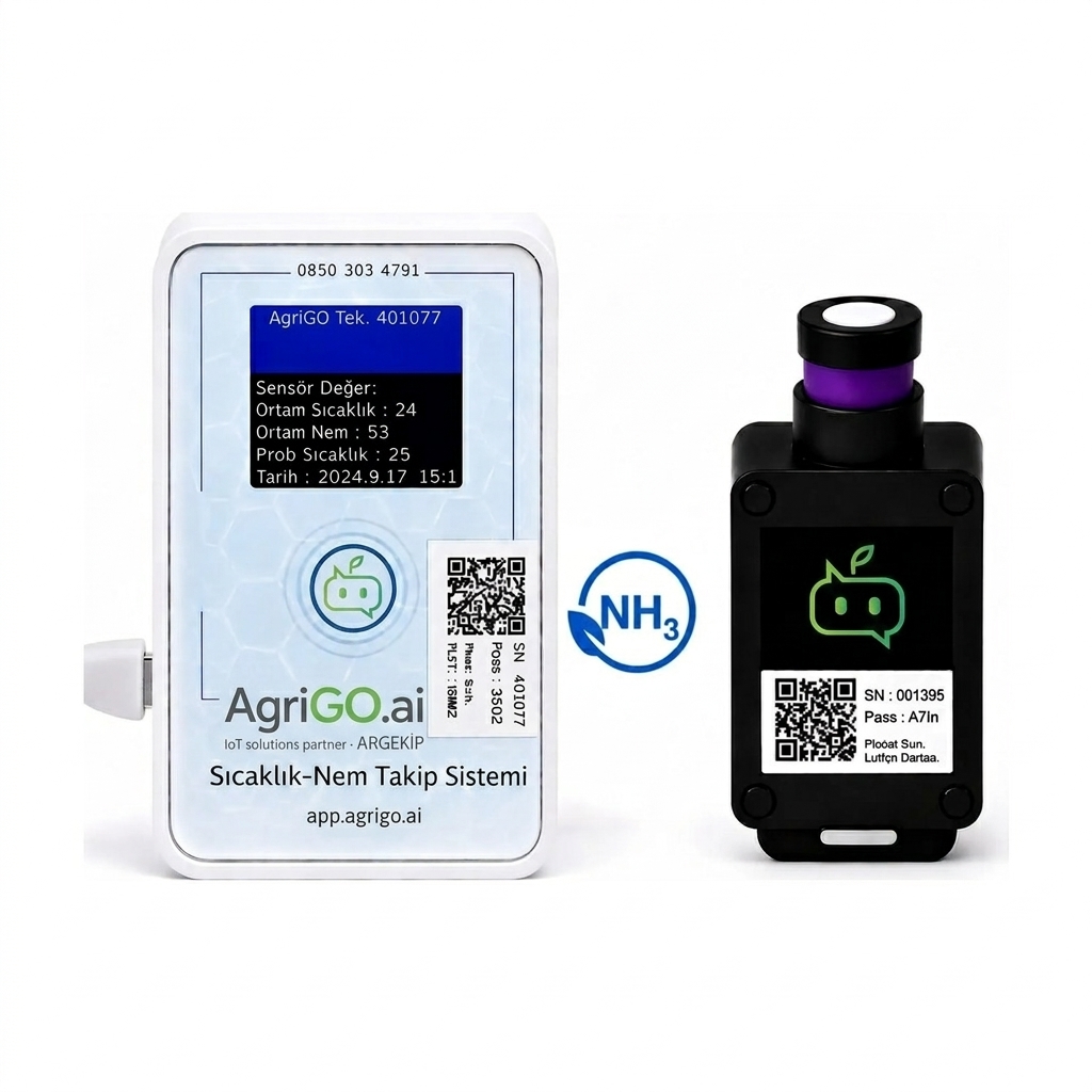 AgriGO Wi-Fi Amonyak (NH₃) Gaz Sensörü