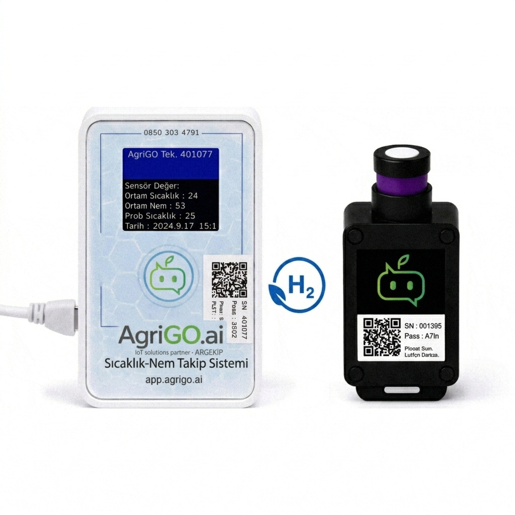 AgriGO Wi-Fi Hidrojen (H₂) Gaz Sensörü
