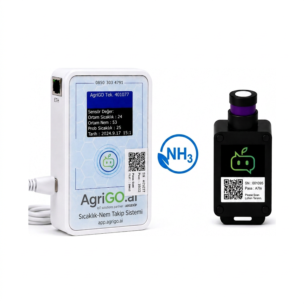AgriGO Ethernet Amonyak (NH₃) Gaz Sensörü