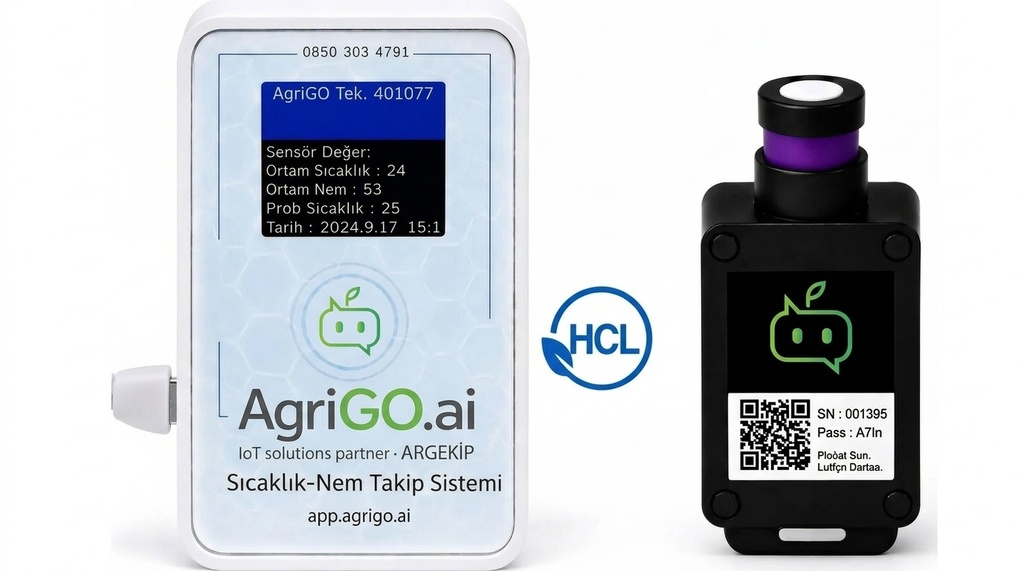 AgriGO Wi-Fi Hidrojen Klorür (HCl) Gaz Sensörü