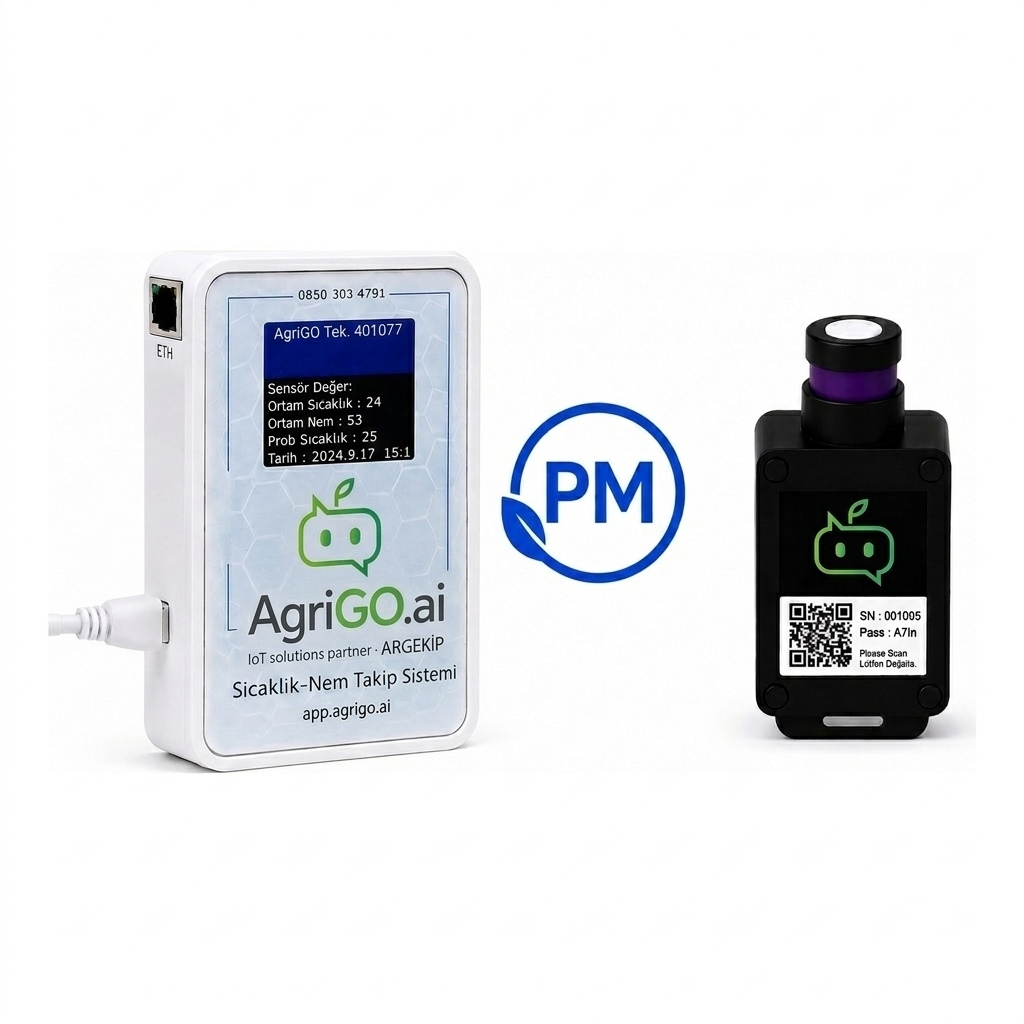 AgriGO Ethernet Partikül Madde Sensörü (PM2.5 / PM10)