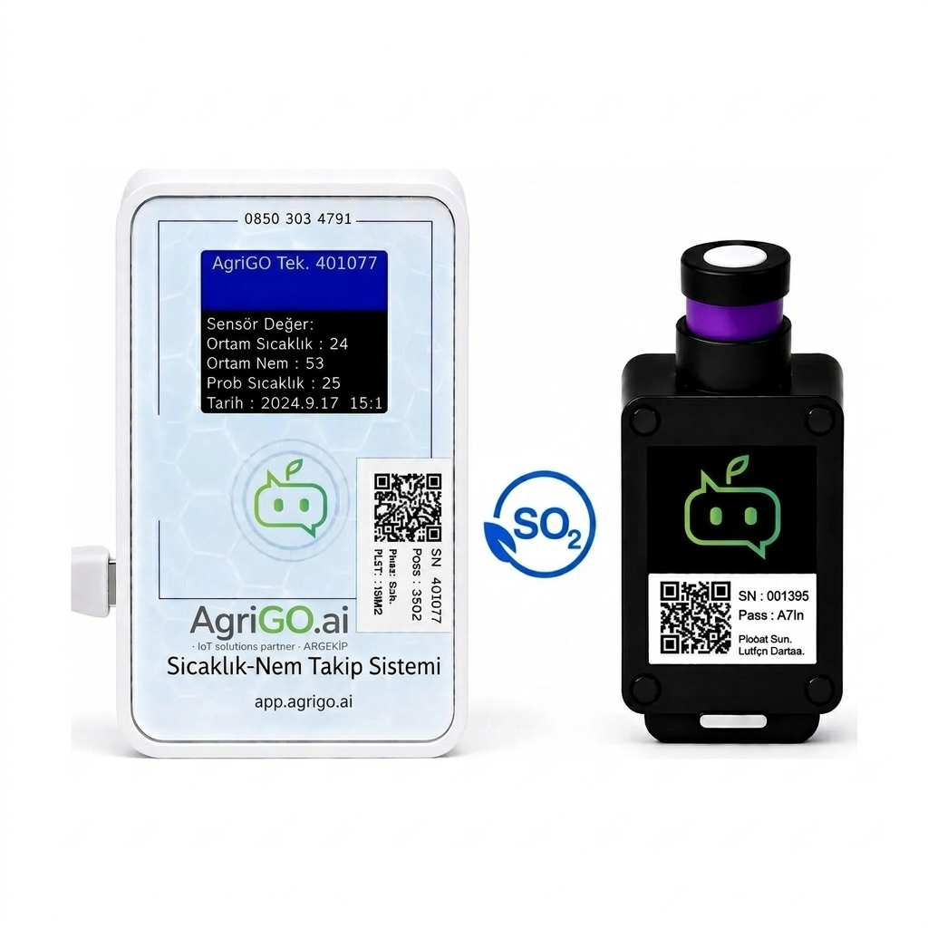 AgriGO Wi-Fi Kükürt Dioksit (SO₂) Gaz Sensörü